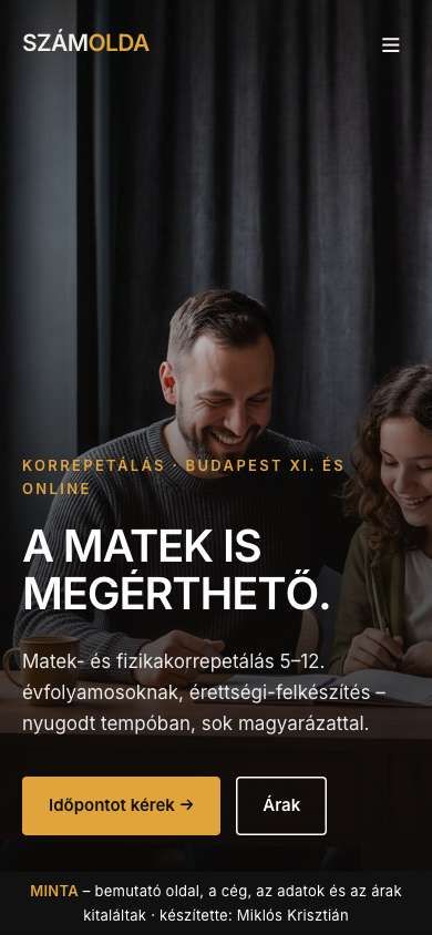 Sötét, prémium – mobil nézet