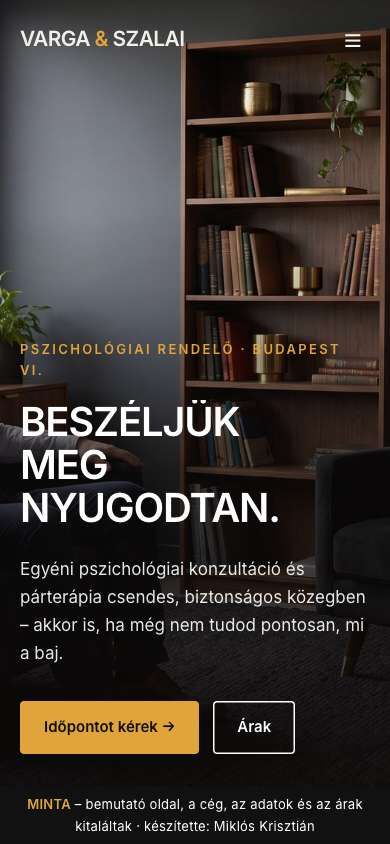 Sötét, prémium – mobil nézet