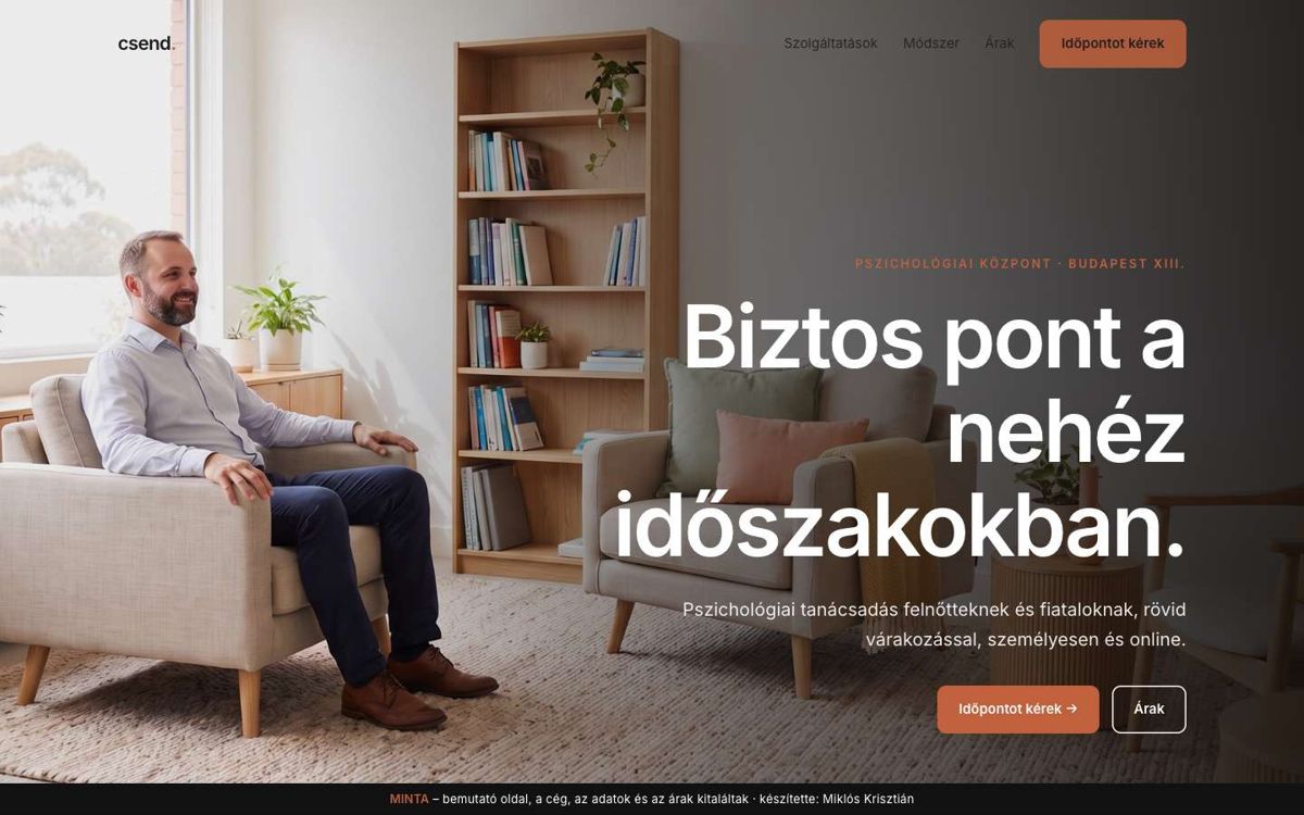 Színes, modern – asztali nézet