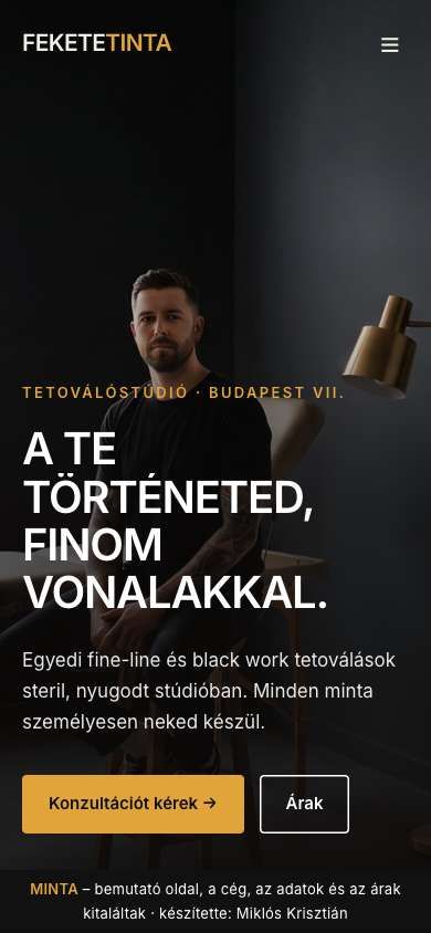 Sötét, prémium – mobil nézet