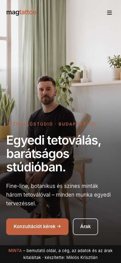 Színes, modern – mobil nézet