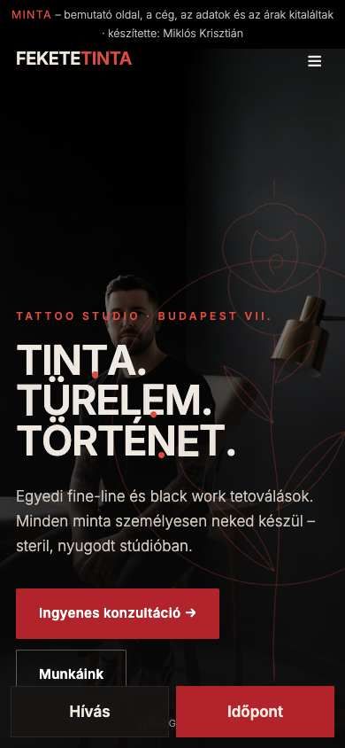 Extra: animált, sötét – mobil nézet